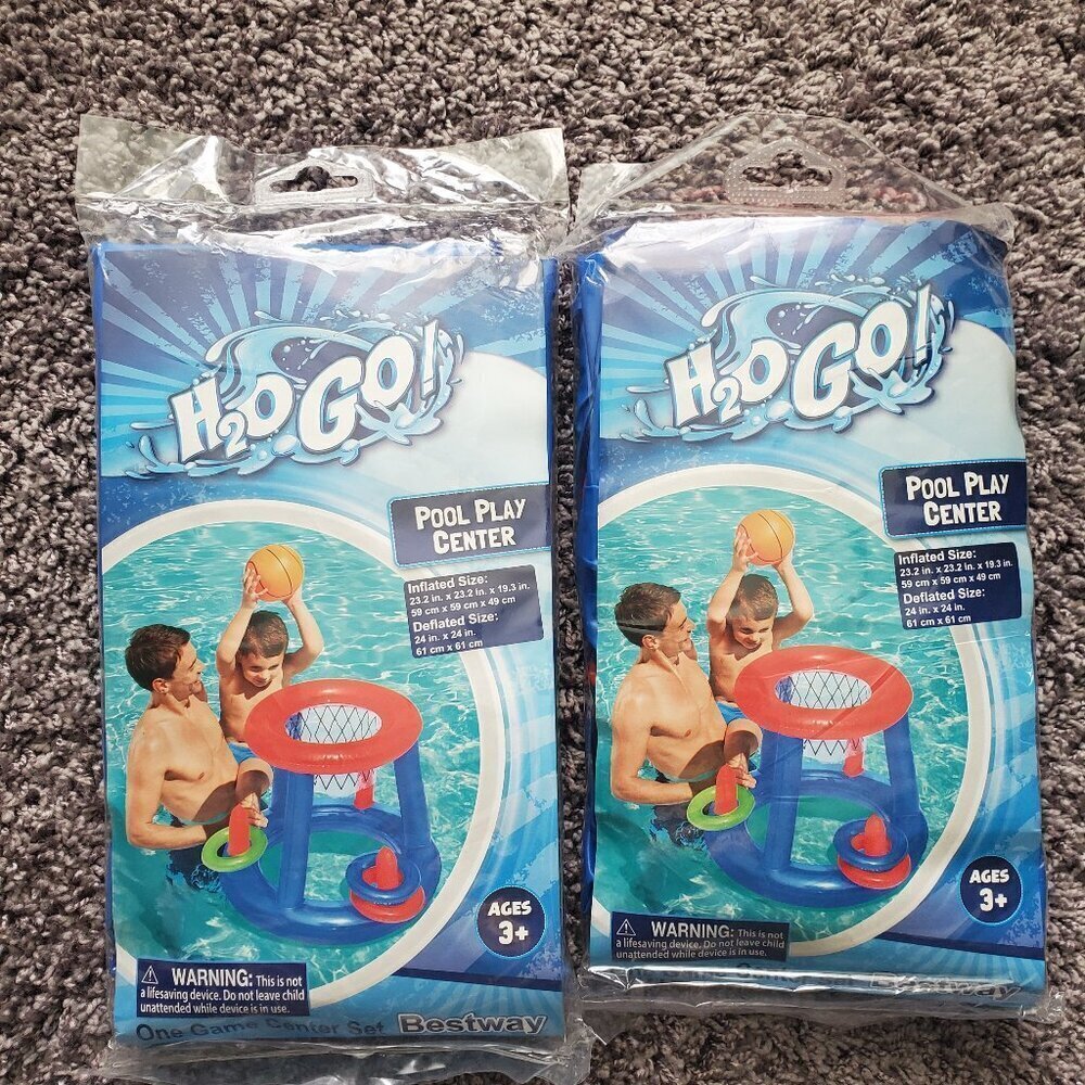 Pool Play center inflatable sets Splash Fun Sun Summer Ages 3+ New x 2